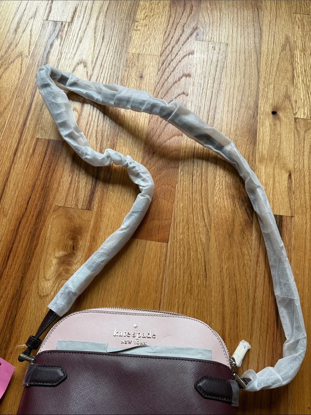 kate spade dome crossbody staci tricolor rose smoke purse bag new with tags